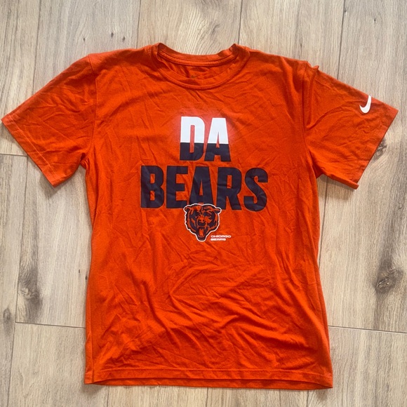 NIKE DRI FIT Chicago Bears DA BEARS NFL Football Short Sleeve T Shirt NWOT - Picture 1 of 3